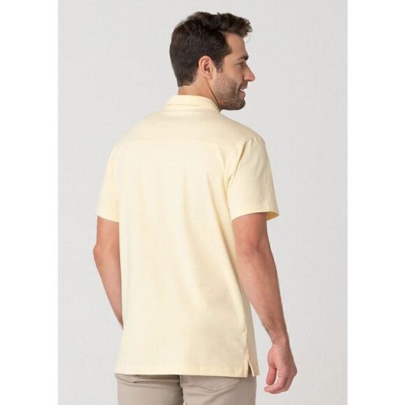 NWT Swet Tailor All-In Polo In Light Yellow Size XL - Picture 3 of 5